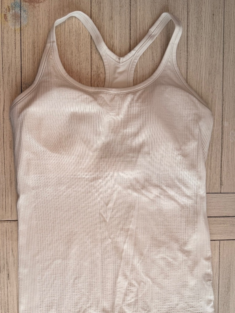 Lululemon Ebb to Street Tank Top, Cream, Size 12